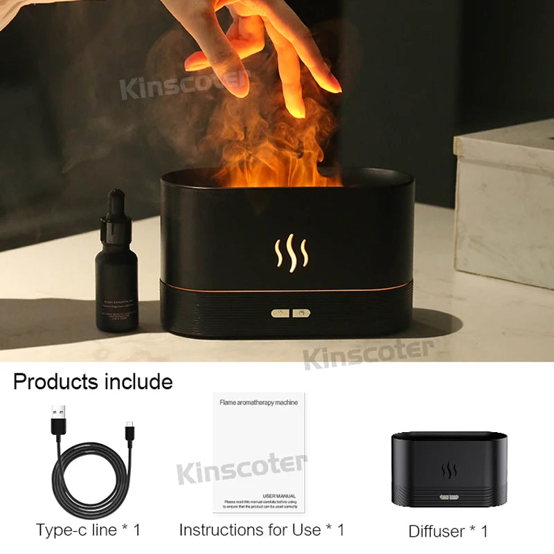 Ultrasonic Flame Lamp Air Humidifier
