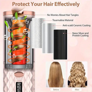 Portable Wireless Electric Hair Curler