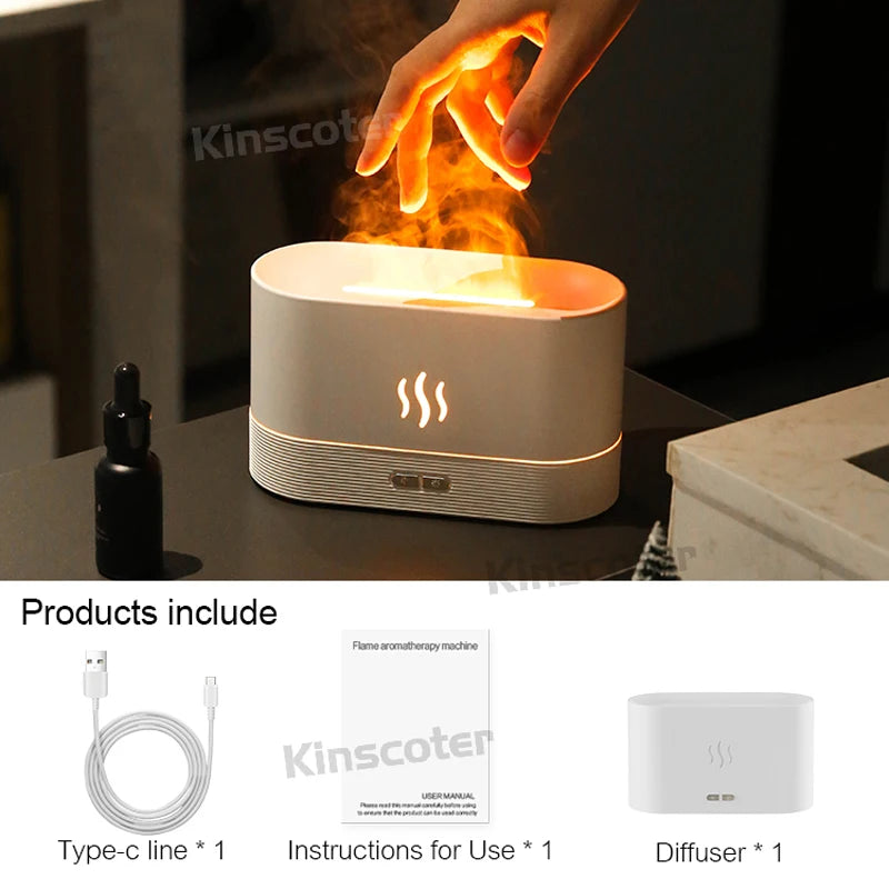 Ultrasonic Flame Lamp Air Humidifier