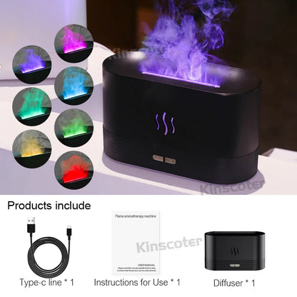 Ultrasonic Flame Lamp Air Humidifier