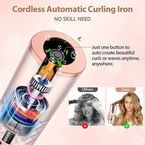 Portable Wireless Electric Hair Curler