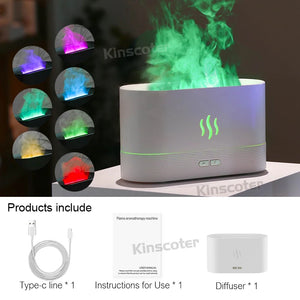 Ultrasonic Flame Lamp Air Humidifier
