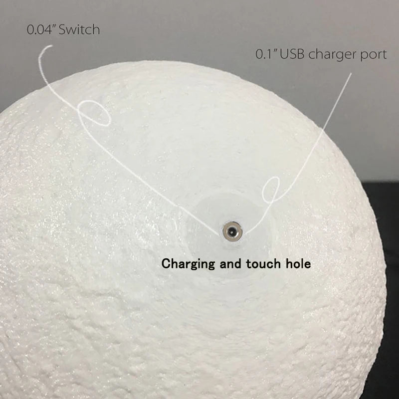 3D Print Rechargeable Moon Lamp