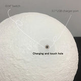 3D Print Rechargeable Moon Lamp