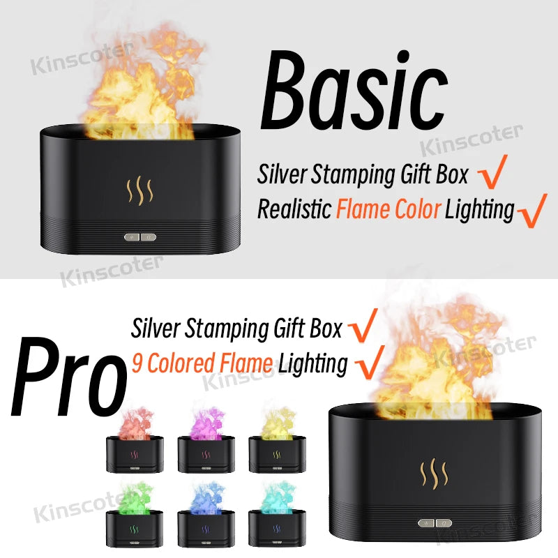 Ultrasonic Flame Lamp Air Humidifier