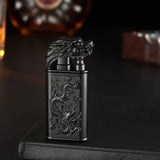 3D Windproof Wolf Double Flame Lighter