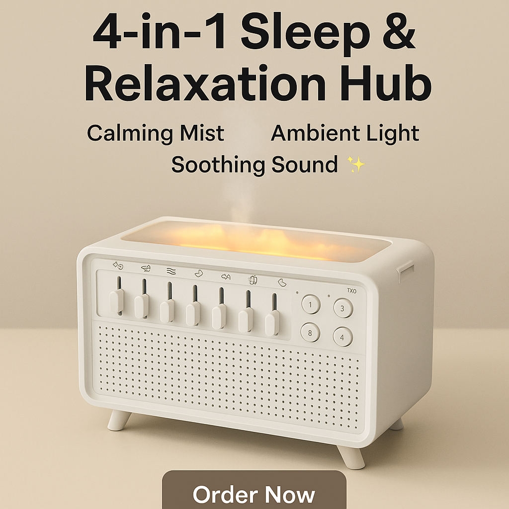 ImpactZen™ - The Ultimate 4-in-1 Sleep Companion 🌙🎵💧✨